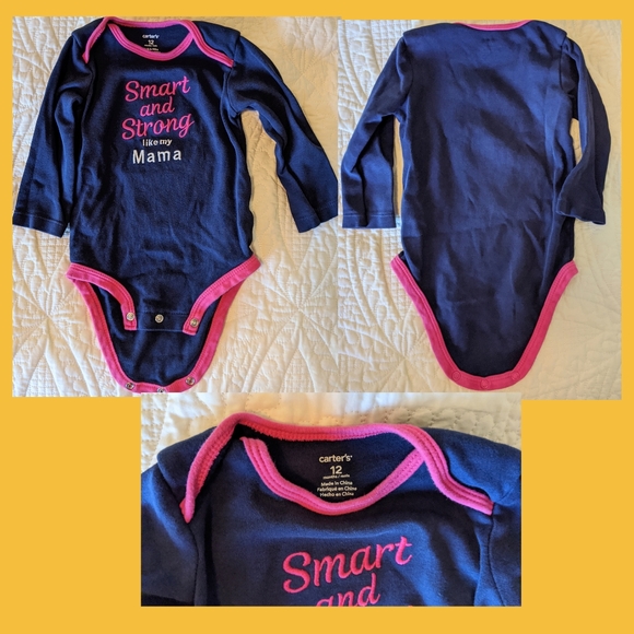 Baby Girl Long Sleeve Onesies & Leggings 12 months - Picture 7 of 8